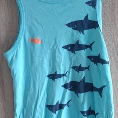 128/135 cm tank top sharks h&m