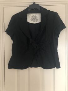 Aruba Black linen jacket
