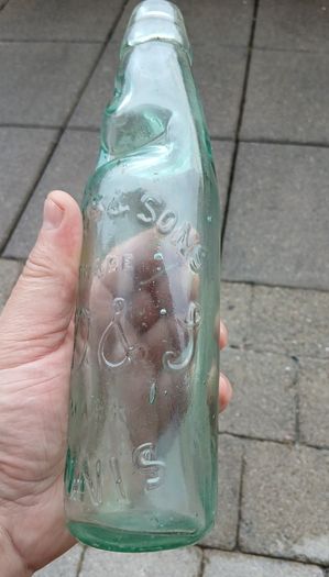 Vintage Downs Ennis codd neck bottle