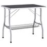 Adjustable Dog Grooming Table with 2 Loops and Basket Image 5
