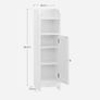 Narrow bathroom cabinet with door Image 3