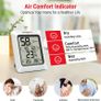 Thermo-Hygrometer Indoor Room Thermometer with Recording and Climate Indicator for Room, Climate Control Monitor Image 4