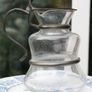 Vintage  Glass Carafe Jug H-8" Image 2