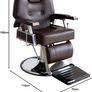 360 Tilt Hydraulic Hairdressing Chair for Professional Salon - Black and Brown 96 x 94 x 84 cm Image 9