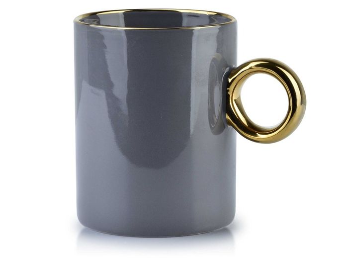 Porcelain Gold Coffee Cup Oriana 420ml