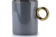 Porcelain Gold Coffee Cup Oriana 420ml