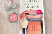 ARTDECO Rosy Cheeks Blush + Brush Bundle Milk Makeup Lip + Cheek Minis Mannakadar Blush