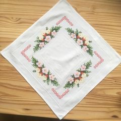 cross stitch tablecloth