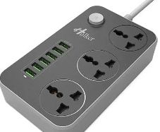 LDNIO SC3604 UK Power Strip with 3 AC Sockets + 6 USB Ports