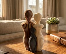 Modern Family Bond Minimalist Sculpture