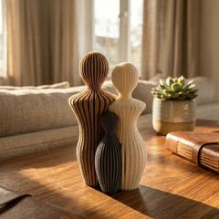 Modern Family Bond Minimalist Sculpture
