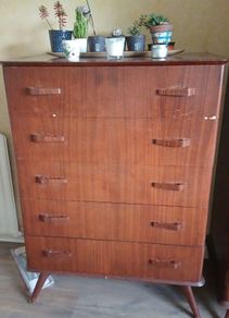 1950s Mid-Century Modern 4-Piece Mahogany Bedroom Suite (House Clearance)