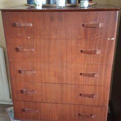 1950s Mid-Century Modern 4-Piece Mahogany Bedroom Suite (House Clearance)