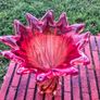 Large Murano red tulip vase Image 3