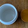 Vintage Hornsea Sugar Canister Brown and White Stripe Ceramic Storage Canister Image 2