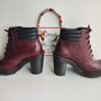 Dr Martens Persephone cherry red chunky heel platform boots UK8 EU42 US10 Image 7