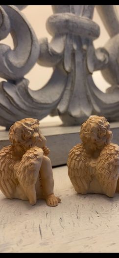 Shabby Chic Set of 2 Cherubs/ Fairies