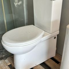 Dual flush toilet back to wall toilet
