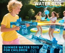 Electric Water Gun Toys Children Automatic Sensor Lights Water Pistol Summer Outdoor Beach Kids Toy