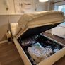 King Size Bed with Electric Ottoman & Charging Ports - Excellent Condition Image 8