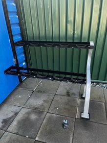 Wall mountable dumbbell rack
