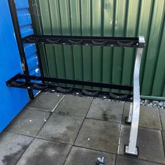 Wall mountable dumbbell rack