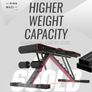 Adjustable Weight Bench, Exercise Workout Bench for Full Body Workout- Multi-Purpose Foldable Bench, Folding Dumbbells Bench with Resistance Band Set Image 2