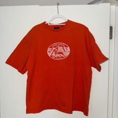 Daily Paper Mens Orange Graphic T-Shirt - Size Large