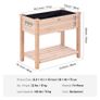 Wooden Raised Garden Bed Planter Box 33.9x18.1x30" Flower Vegetable Herb Image 3