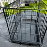 Small Dog Crate (Foldable) with Fray - Good Condition Image 9