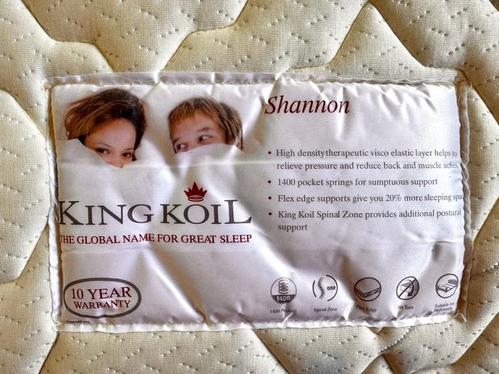 King Koil Superking Bed with drawers and headboard