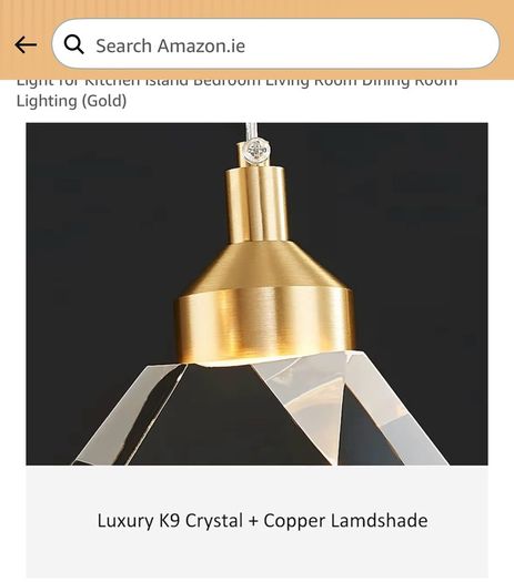 Modern Crystal Pendant Light