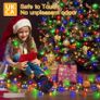 Christmas Tree Lights Outdoor, 20m 200 LED Fairy Lights Mains Powered, Colour Waterproof String Light with Plug/Remote/Modes/Timer, Bright Lighting Outside Indoor Garden Xmas Decorations Image 2