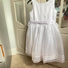 Girls White Occasion Dress
