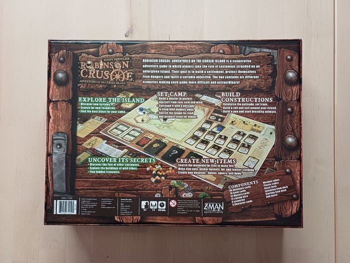 Robinson Crusoe: Adventures on the Cursed Island Board Game Z-Man Games Edition 2013 OOP