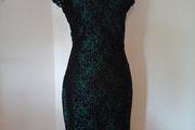 BNWT Black and Green Lace Dress