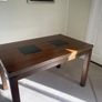 Solid Wood Dining Table + 4 Black Chairs Image 3