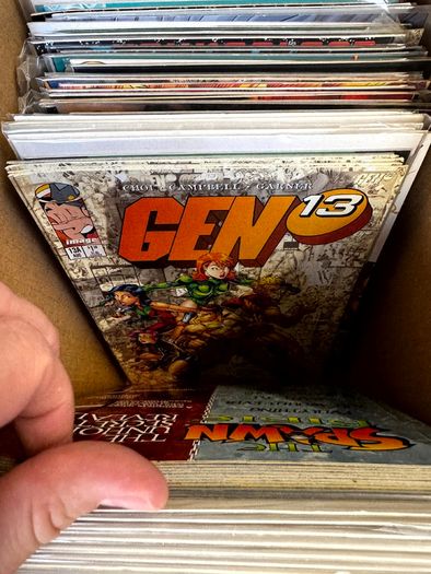 Image & Top Cow Long Comic Box w 320 comics for Sale