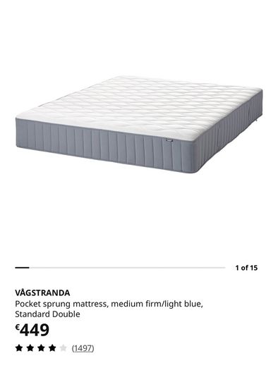 double mattress ikea