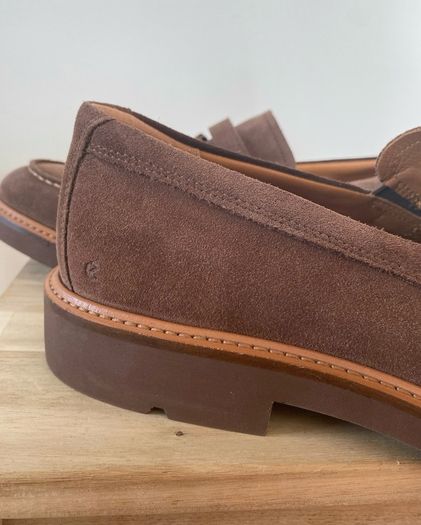 ECCO Metropole London Suede Loafers 10.5