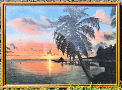 Tropical Sunset Canvas Print