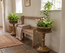 Nice old pair of plant tables ...