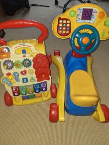 Vtech ride on and walker