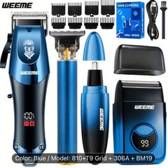 Men's Electric Hair Clipper 4pcs