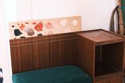 Vintage Mid-Century Modern Telephone Bench / Gossip Table (1960s)