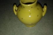 Gouda vase made in Holland gold pelted 7.5 cm. tall