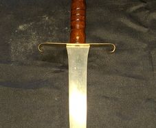 Vintage Thrusting Blade. The Guard has distinctive curved quillons Made of Brass Postage available or Collection,