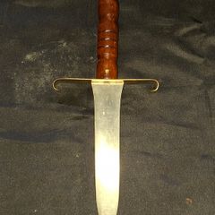 Vintage Thrusting Blade. The Guard has distinctive curved quillons Made of Brass Postage available or Collection,