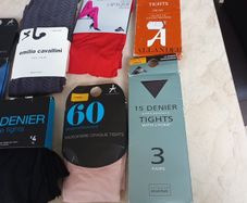 Selection  Of Tights X 9 Pairs - Different   & Styles.  Tights    S.Large.  B.N.W.T