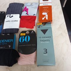 Selection  Of Tights X 9 Pairs - Different   & Styles.  Tights    S.Large.  B.N.W.T